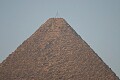 Tip of The Great Pyramid with the 30 foot 'spire' at the top to restore it it's original height. \n\nAt 481 feet, The Great Pyramid was the tallest structure on earth for 43 centuries (until 19th century AD).