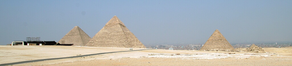 the three pyramids and the opera stage
