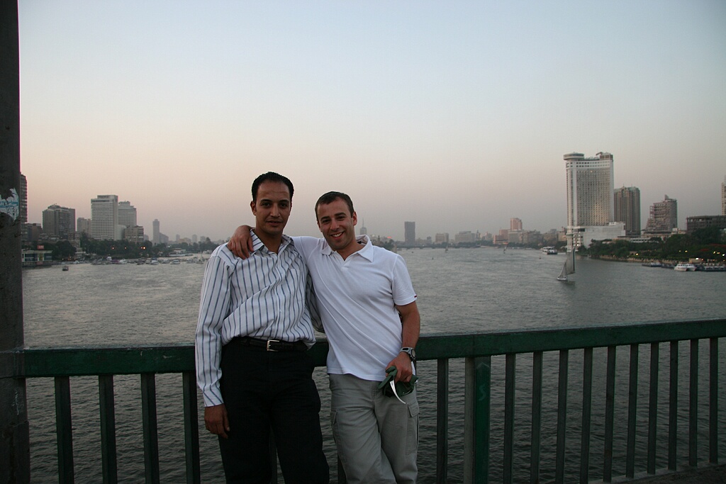 With Mohamed, our tour coordinator.