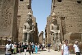 Tourists pouring out of Luxor temple