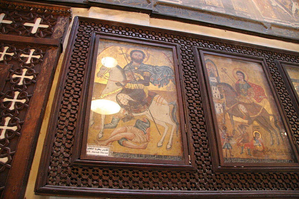 Icons in a Coptic Christian church